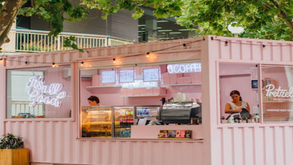 shipping container cafe